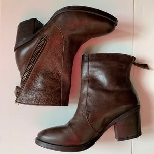ETHEM women brown booties Size 8